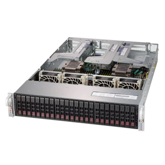 Платформа системного блока SuperMicro SYS-2029U-E1CR4-FT019 2U, 2xLGA3647 (up to 205W), iC621 (X121PU), 24xDDR4, up to 24x2.5 SAS/SATA (with expander), up to 4x2.5 NVME Gen3 (optional), 4x 1000GBase-T (i350), 1x PCIE x16, 5x PCIE x8 FP, 1x PCIE x8 LP, 1x