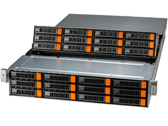 Серверная платформа SSG-620P-E1CR24L 2U, 2x LGA4189, 16x DDR4, 24x 3.5" SAS/SATA, 2x 2.5" SAS/SATA, 2x 2.5" SAS/SATA/NVME, SAS 3808 Card, 1x OCP 3.0 x16, 3x PCIE Gen3, 2x M.2, 2x 1600W