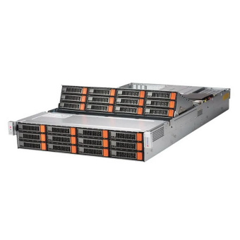 Платформа системного блока SuperMicro SSG-6029P-E1CR24L 2U, 2x LGA3647 (up to 165W), 24x DIMM DDR4 2933MHz, 24x 3.5" SAS3/SATA3 2 expander based backplane), 2x 2.5" SAS3/SATA3 rear, w/o LAN, Broadcom 3008 SAS3, 2x 1600W