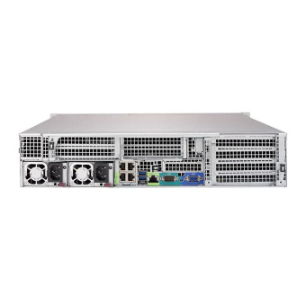 Платформа системного блока SuperMicro SYS-2029U-TR4 2U, 2xLGA3647 (up to 205W), iC621 (X121PU), 24xDDR4, up to 24x2.5 SAS/SATA, up to 4x2.5 NVME Gen3 (optional), 4x 1000Base-T (i350), 2x PCIE x16, 4x PCIE x8 LP, 1x PCIE x8 LP, 2x 1000W