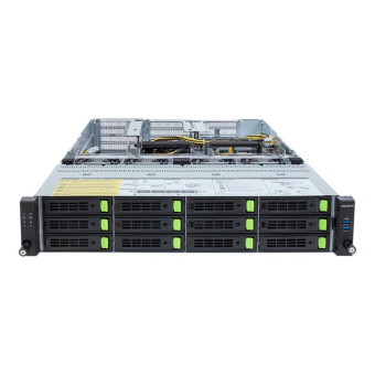 Серверная платформа Gigabyte R283-SF0-AAL1 2U, 2x LGA4189, 32x DDR5, 12x 3.5" SAS/SATA/NVME, 5x PCIE Gen5 x16, 1x OCP 3.0 x16, 2x 2700W