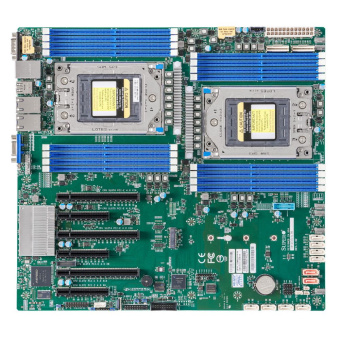 Материнская плата SuperMicro Материнская плата SuperMicro MBD-H12DSI-NT6-B Dual AMD EPYC™ 7003/7002 Series Processors,4TB Registered ECC DDR4 3200MHz SDRAM in 16 DIMMs,10 SATA3, 2 SATADOM, 4 NVMe,Dual 10GBase-T LAN ports,1 dedicated IPMI LAN Port,ASPEED A