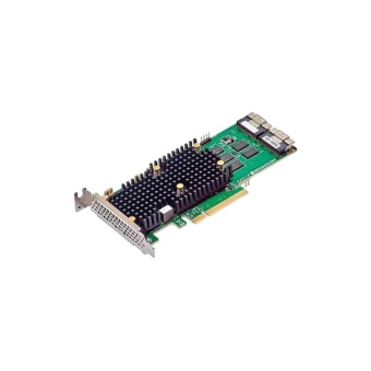 RAID-контроллер Broadcom MegaRAID 9660-16i SGL (05-50107-00) , PCIe 4.0 x8, LP, 24G SAS/SATA/NVMe, RAID 0,1,5,6,10,50,60, 16port(2x8 SFF-8654), 4GB Cache, SAS4116 ROC, RTL